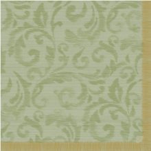 DuniSoft BIO textilhatású szalvéta Rich Damast Pistachio, 60 db/cs.