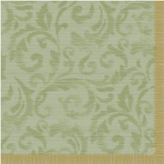   DuniSoft BIO textilhatású szalvéta Rich Damast Pistachio, 60 db/cs.