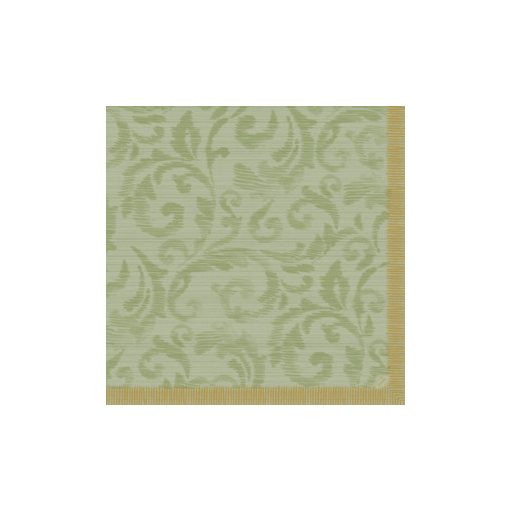 DuniSoft BIO textilhatású szalvéta Rich Damast Pistachio, 60 db/cs.