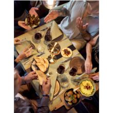 DuniSoft BIO textilhatású szalvéta Rich Damast Pistachio, 60 db/cs.