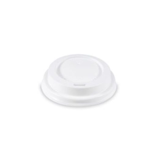 Papírpohár tető (ívólyukkal) fehér, átm: 80 mm, 100 db/cs