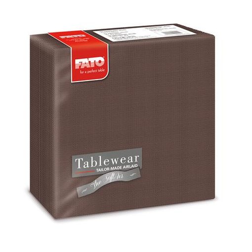Fato Airlaid szalvéta 40x40 barna, 50 db/cs