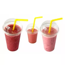 Eldobható pohár 300 ml víztiszta, Shaker-hez tető + pohár