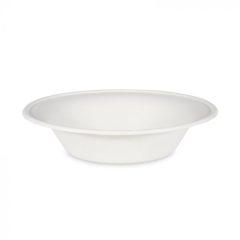   China cukornád leveses papírtányér 17,5 cm  700 ml,fehér, 50 db/cs.