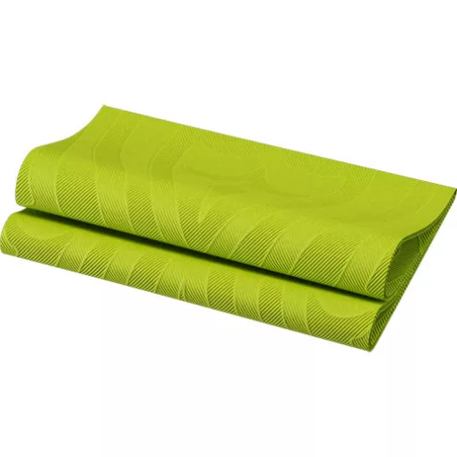 Duni textilhatású szalvéta Elegance Lily kiwi