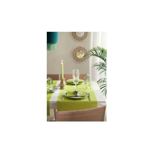 Dunisoft textilhatású szalvéta Zinnia kiwi