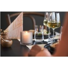 Duni Calm gyertyatartó szürke, 80*80 mm