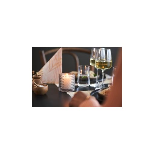 Duni Calm gyertyatartó szürke, 80*80 mm