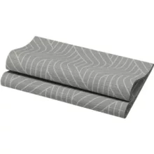 DuniSoft textilhatású szalvéta Woven granite Grey, 60 db/cs.