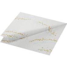 Duni szalvéta 33/3 Golden Stardust fehér 50 db/cs