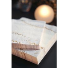 Duni szalvéta 33/3 Golden Stardust fehér 50 db/cs