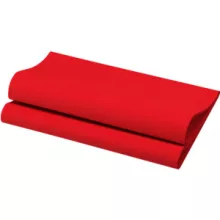 Dunisoft BIO textilhatású szalvéta piros 60db/csomag