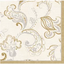 DuniSoft textilhatású szalvéta Golden Grace krém 12 db/cs