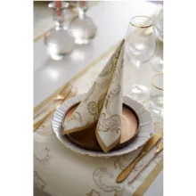 DuniSoft textilhatású szalvéta Golden Grace krém 12 db/cs