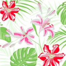 DuniSoft textilhatású szalvéta Tropical Lily 60 db/cs