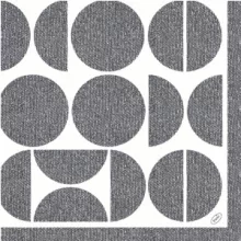 Dunisoft textilhatású szalvéta Shapes 60 db/cs