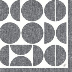 Dunisoft textilhatású szalvéta Shapes 60 db/cs