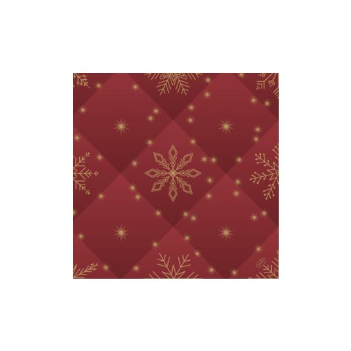 DuniSoft BIO textilhatású szalvéta Rhombus bordeau, 60 db/cs.