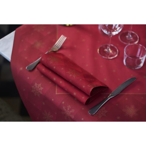 DuniSoft BIO textilhatású szalvéta Rhombus bordeau, 60 db/cs.