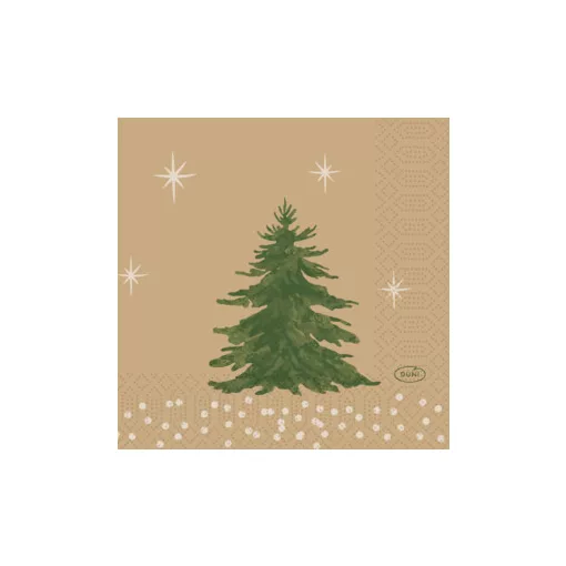 Duni szalvéta 3 rétegű 24x24 Humble Trees 50 db/cs