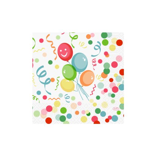Duni szalvéta 3 rétegű 33x33 Happy Bubbles Ball 50 db/csomag