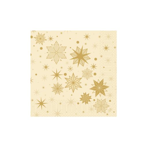 Duni szalvéta 3 rétegű 40x40  STARGAZING Cream, 250 db/csomag