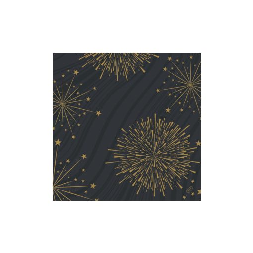 Dunisoft Bio textil szalvéta Sparkly Black, 60 db