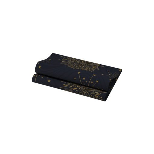 Dunisoft Bio textil szalvéta Sparkly Black, 60 db