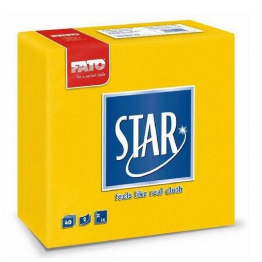 Fato Star szalvéta napsárga 40 db/cs