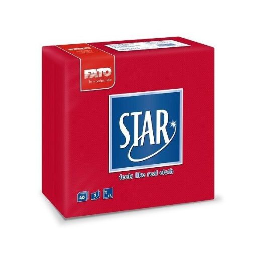 Fato Star szalvéta piros 40 db/cs