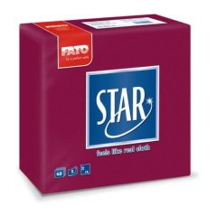 Fato Star szalvéta bordó 40 db/cs