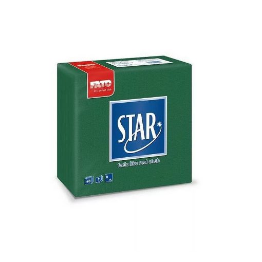 Fato Star szalvéta sötétzöld 40 db/cs
