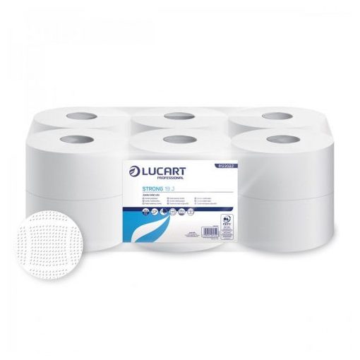Lucart Strong Mini 19J toalettpapír  (12x130 m) 2 r.fehér