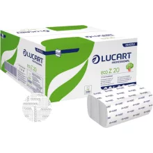 Lucart ECO Z laprahajtogatott kéztörlő 2 r. fehér, 15x200 lap/#