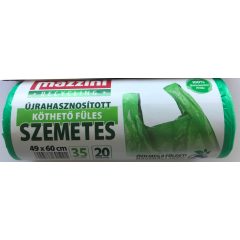 Szemeteszsák Köthetőfüles 35 liter, 20 db/cs.Mazzini