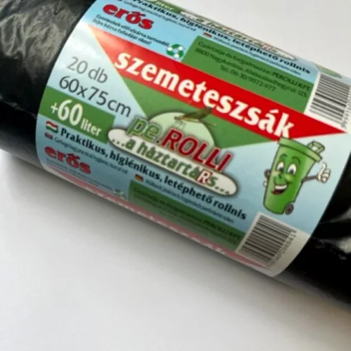 Szemeteszsák 60x75, 60L, erős, 19M