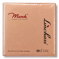Mank textilhatású szalvéta bronz