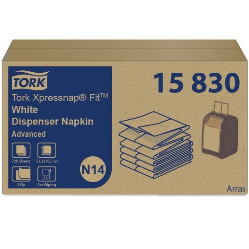 Tork Xpressnap Fit fehér adagolósszalvéta (6*120db)