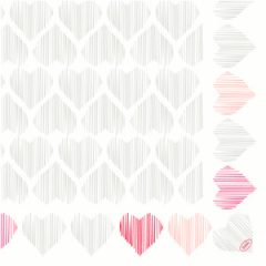 DuniSoft BIO textilhatású szalvéta Amour, 60 db/cs.