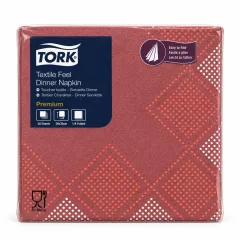   Tork Linstyle Dinner textilhatású szalvéta Retro Oxford 50 db/cs