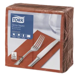 Tork Dinner szalvéta terrakotta, 2r.1/8