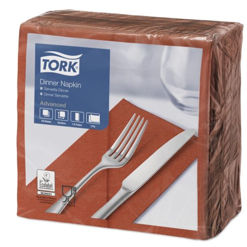 Tork Dinner szalvéta terrakotta, 2r.1/8