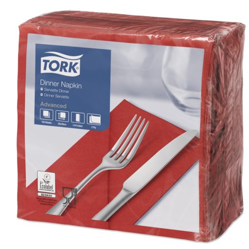 Tork Dinner szalvéta piros