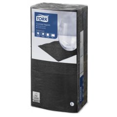 Tork koktélszalvéta fekete, 24/2, 200 db 