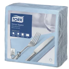 Tork Dinner szalvéta világoskék, 1/4. 2r.