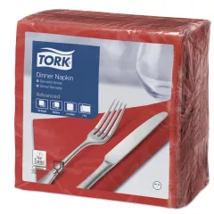Tork Dinner szalvéta piros, 2r.