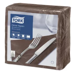 Tork Dinner szalvéta barna, 2r.