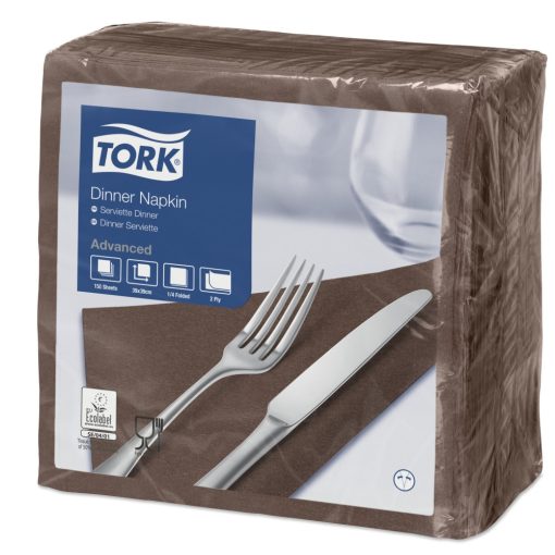 Tork Dinner szalvéta barna, 2r.