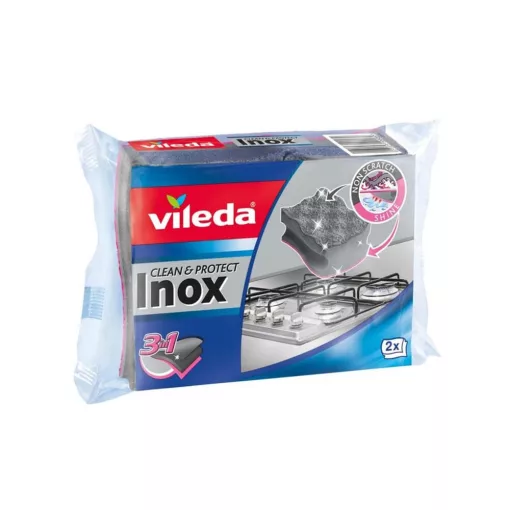 Vileda Inox Clean & shine 3:1 súrolószivacs 2 db-os